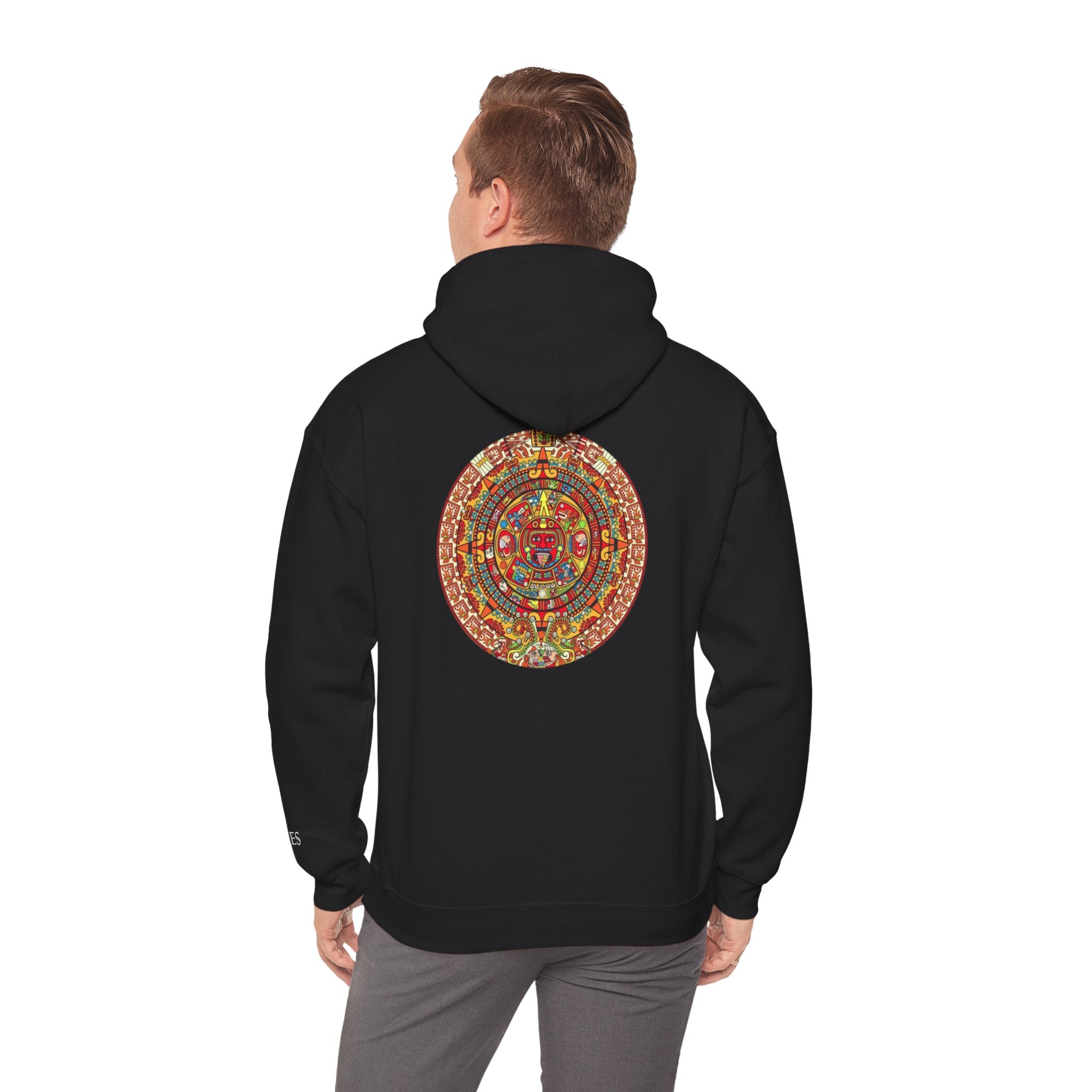 Mandala Circle Hoodie — Colorful Spiritual Symbol Back Print
