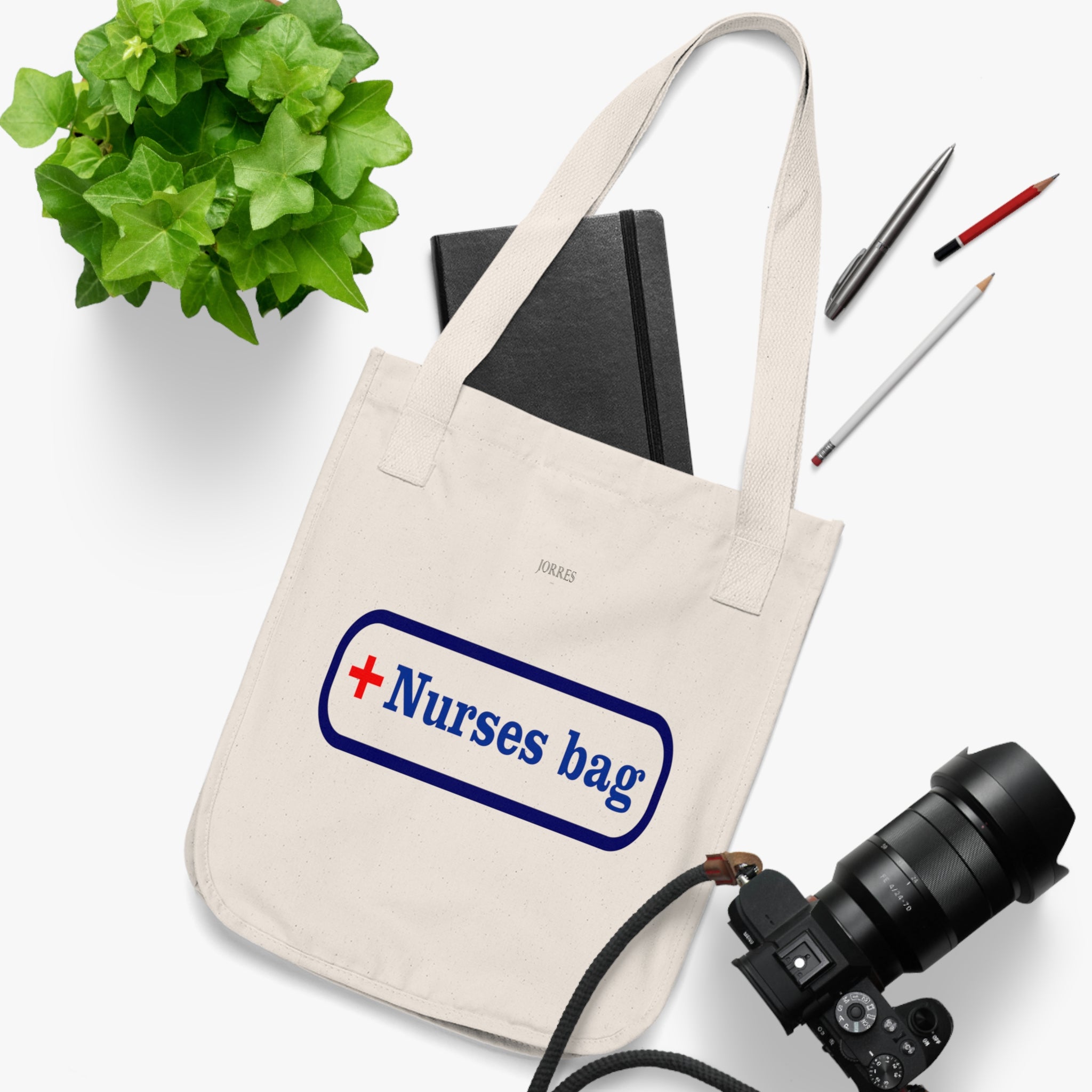 Nurse's Bag Organic Canvas Tote — Medical Gift for Nurses