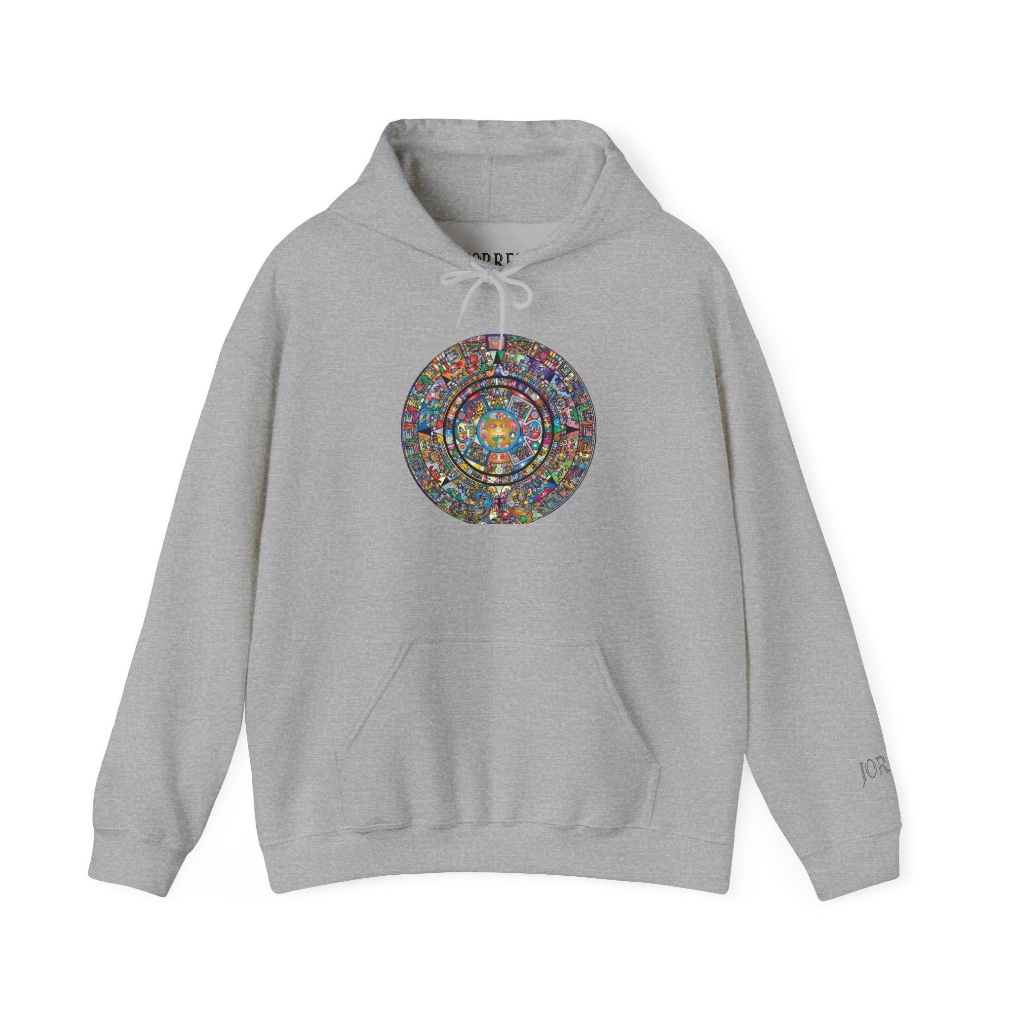 Hoodie — Colorful Psychedelic Mandala Circle Graphic