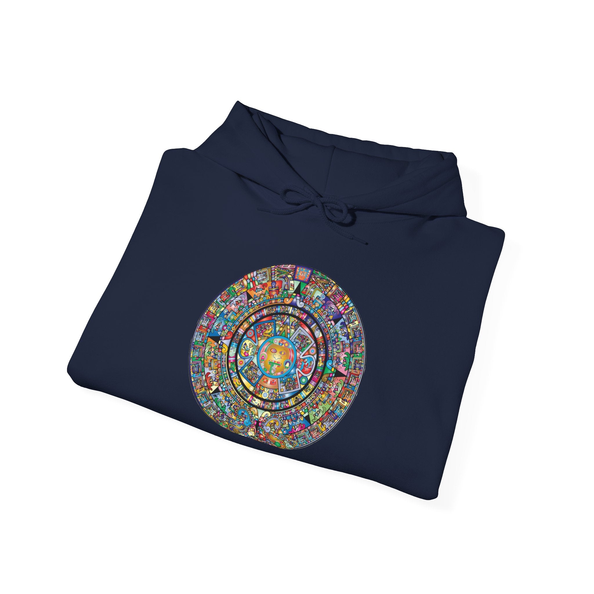 Hoodie — Colorful Psychedelic Mandala Circle Graphic