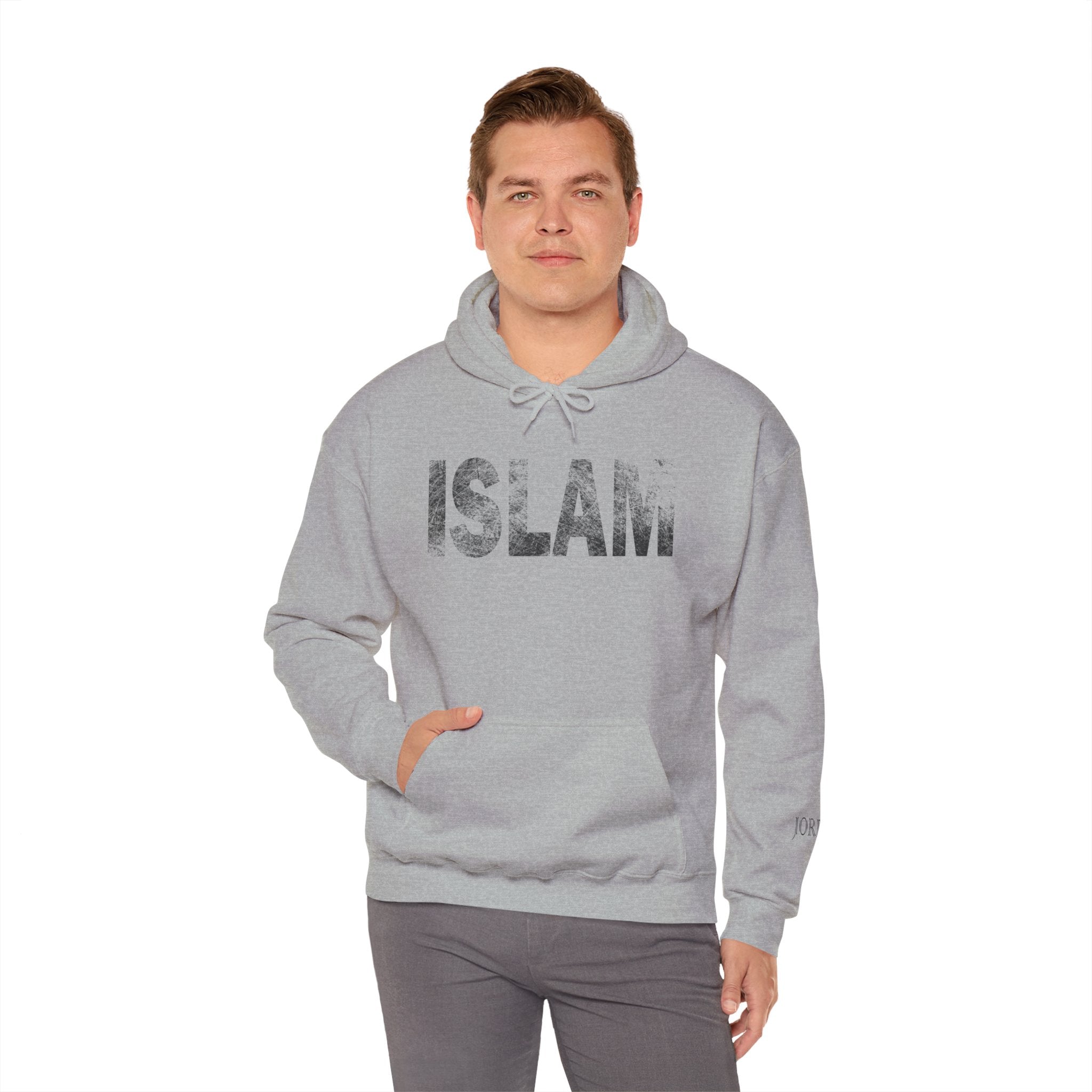 Islam Text Hoodie - Minimal Faith Graphic Pullover