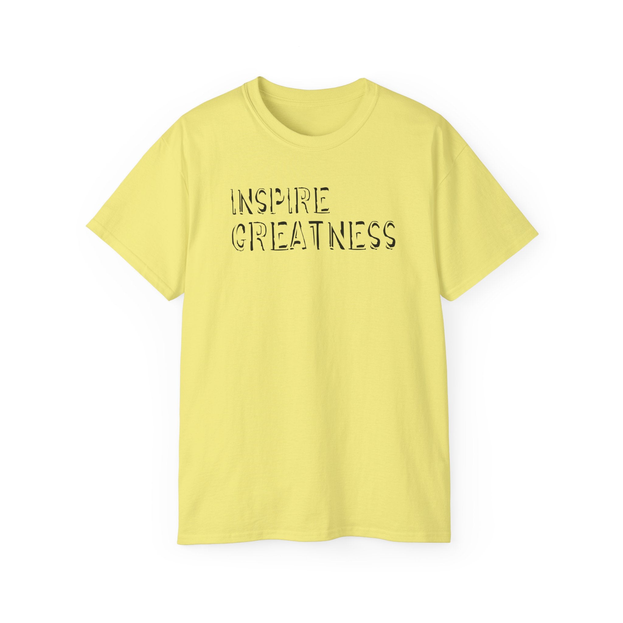 Inspire Greatness Cotton Tee — Motivational Graphic Shirt