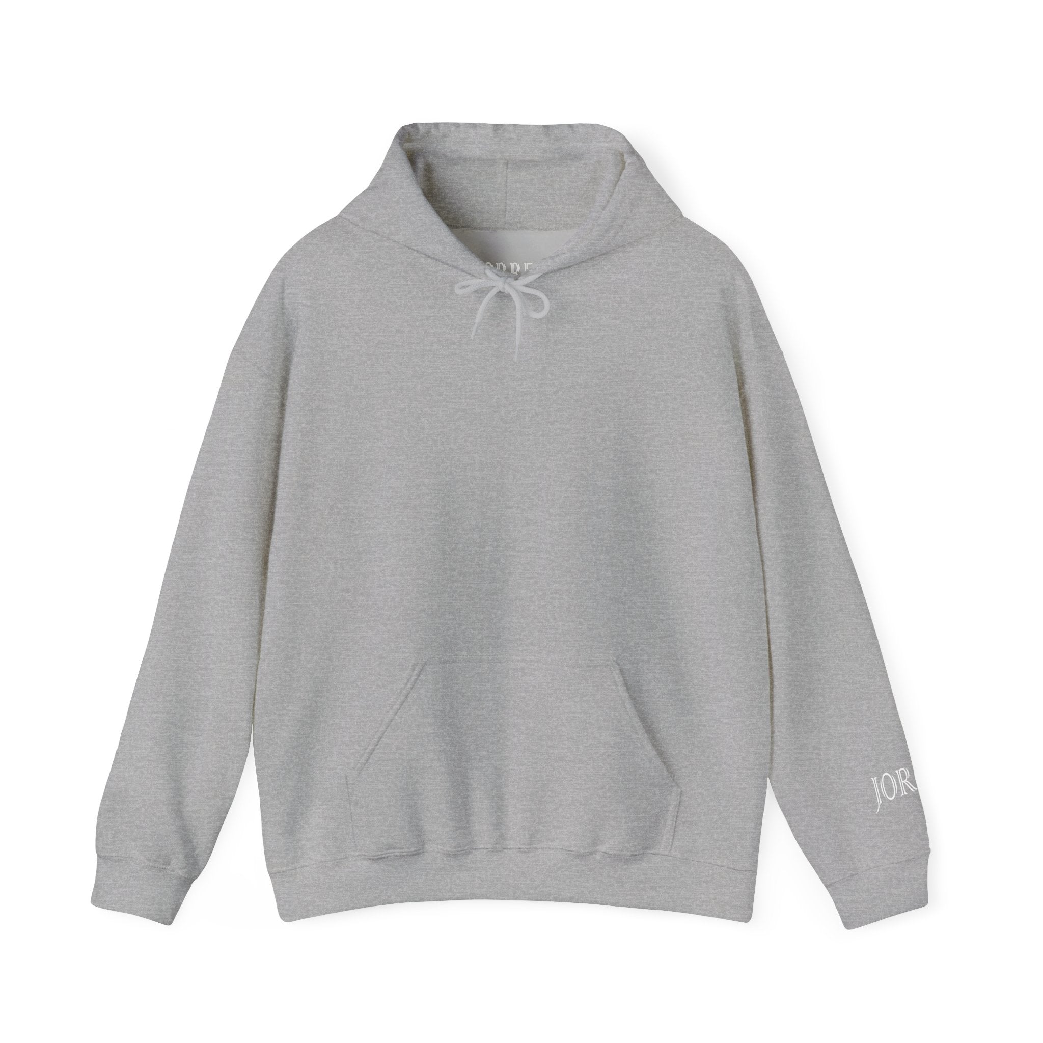 Hoodie — Minimal Black Jorres Sleeve Logo Hooded Sweatshirt