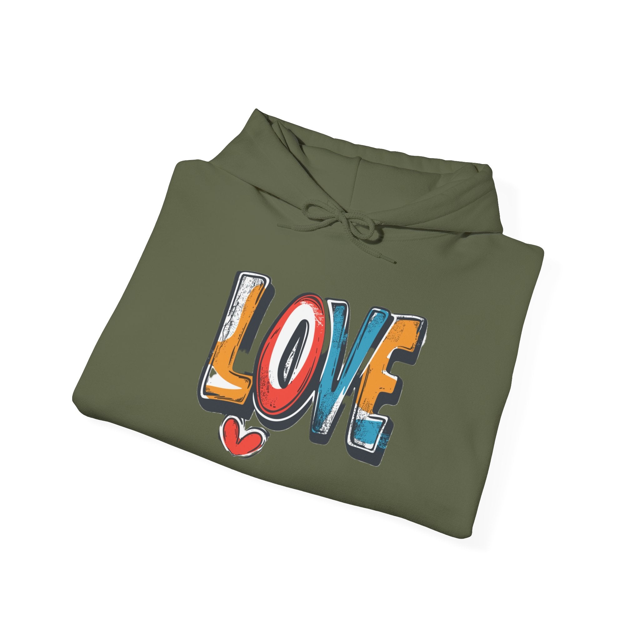 Love Graffiti Hoodie — Colorful Street Art Pullover