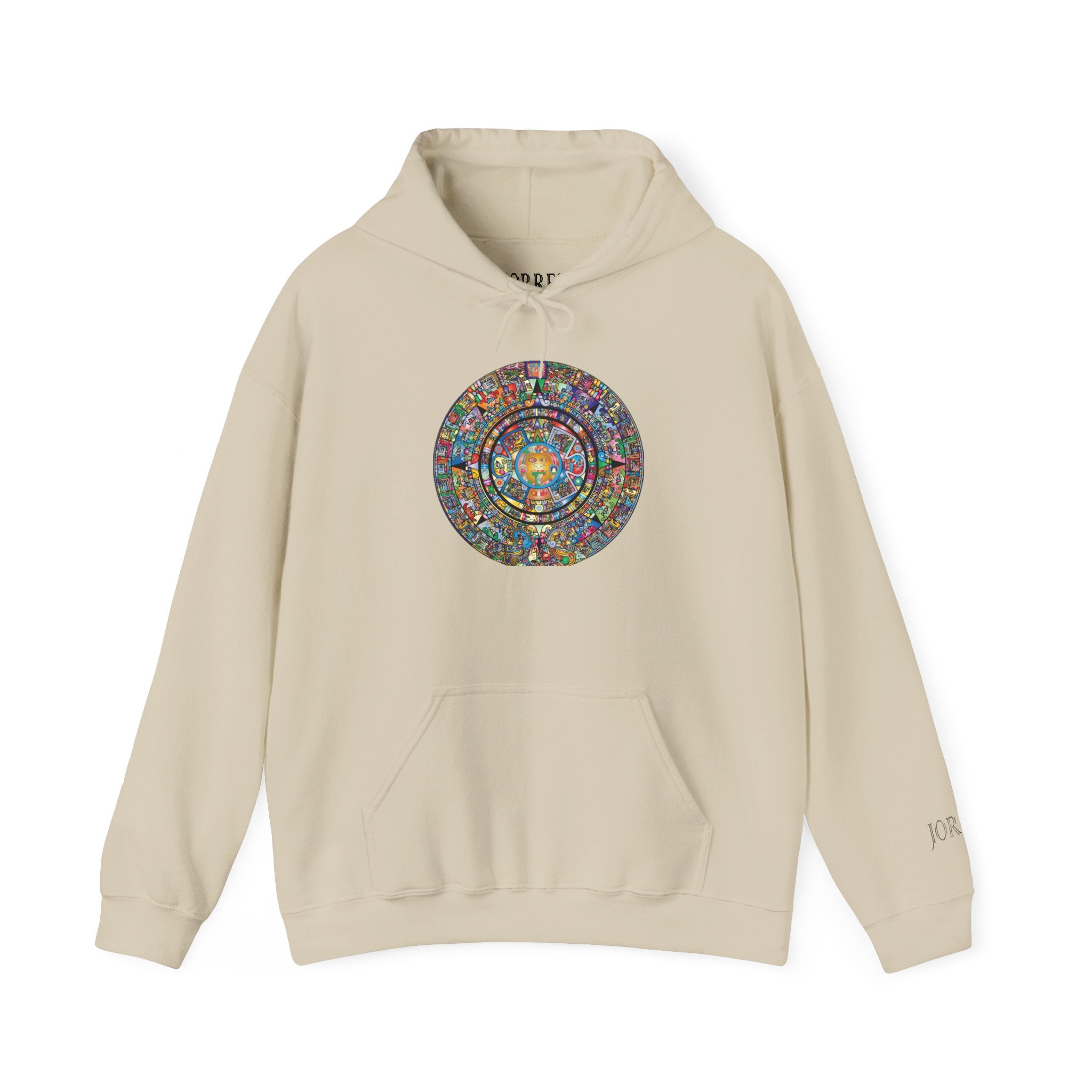 Hoodie — Colorful Psychedelic Mandala Circle Graphic