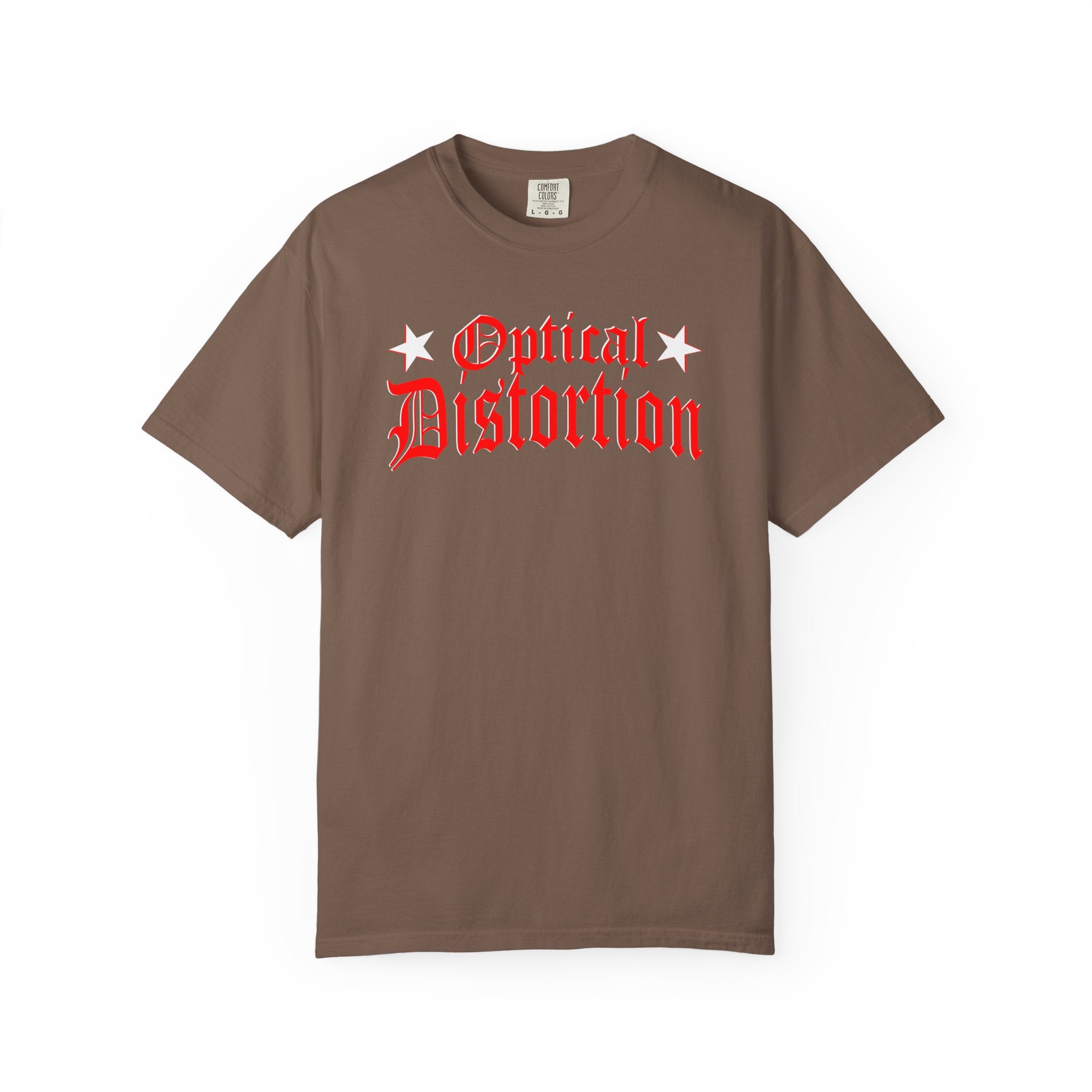 Optical Distortion Graphic T-Shirt — Vintage Rock Band Style Tee