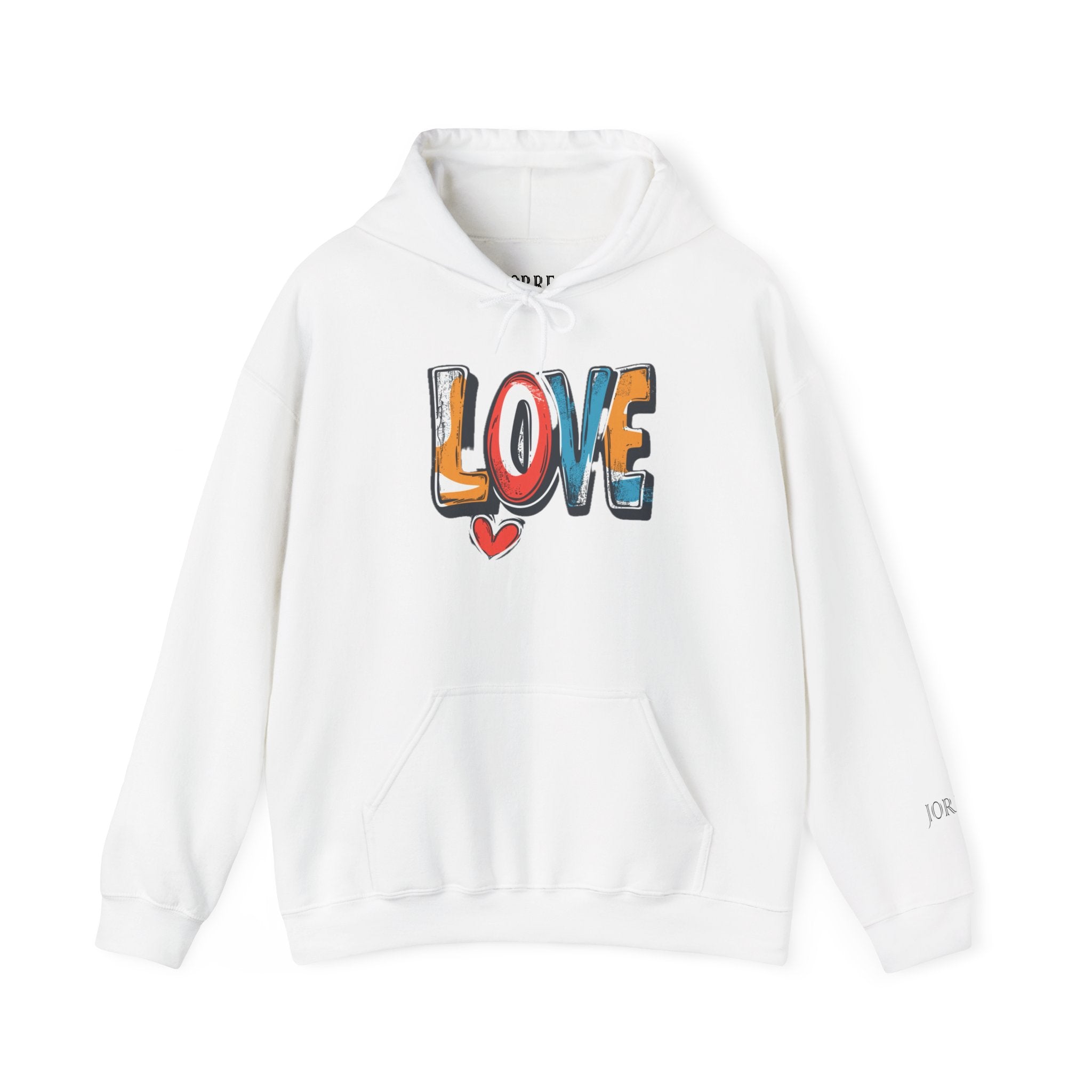 Love Graffiti Hoodie — Colorful Street Art Pullover