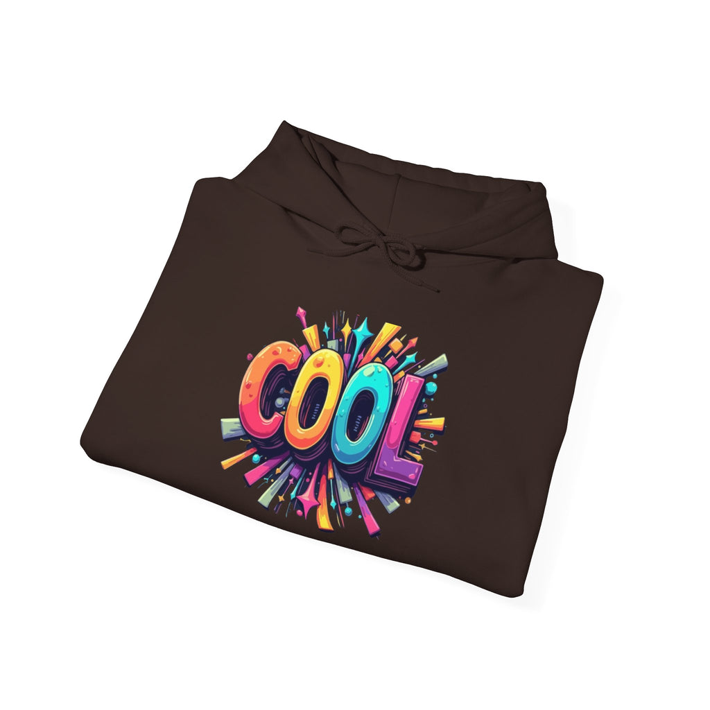 Cool Color Burst Hoodie – Graphic "COOL" Pullover