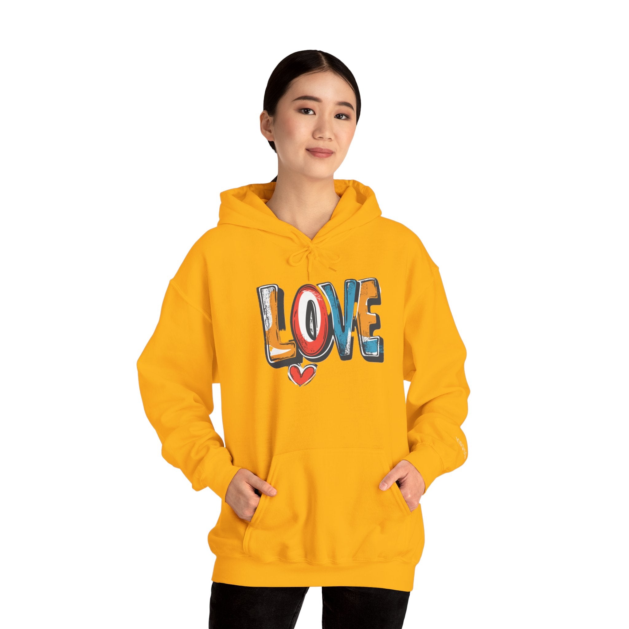 Love Graffiti Hoodie — Colorful Street Art Pullover