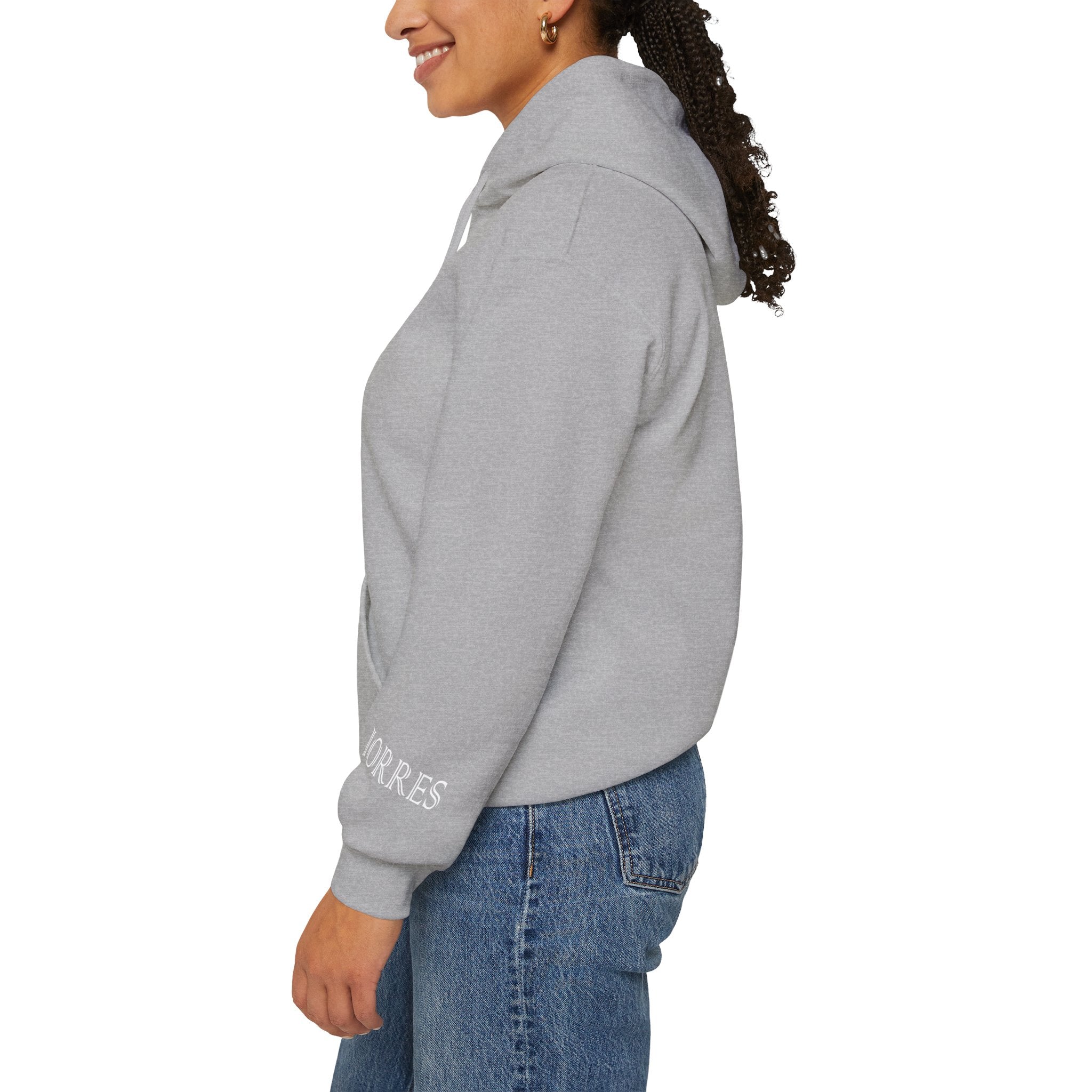 Hoodie — Minimal Black Jorres Sleeve Logo Hooded Sweatshirt