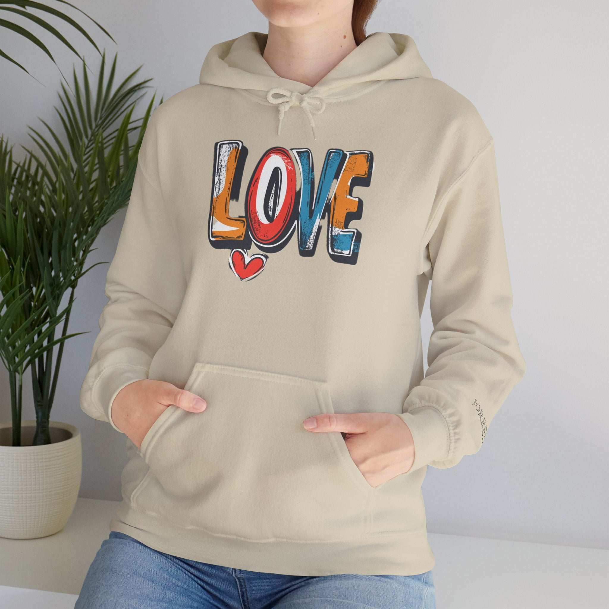 Love Graffiti Hoodie — Colorful Street Art Pullover