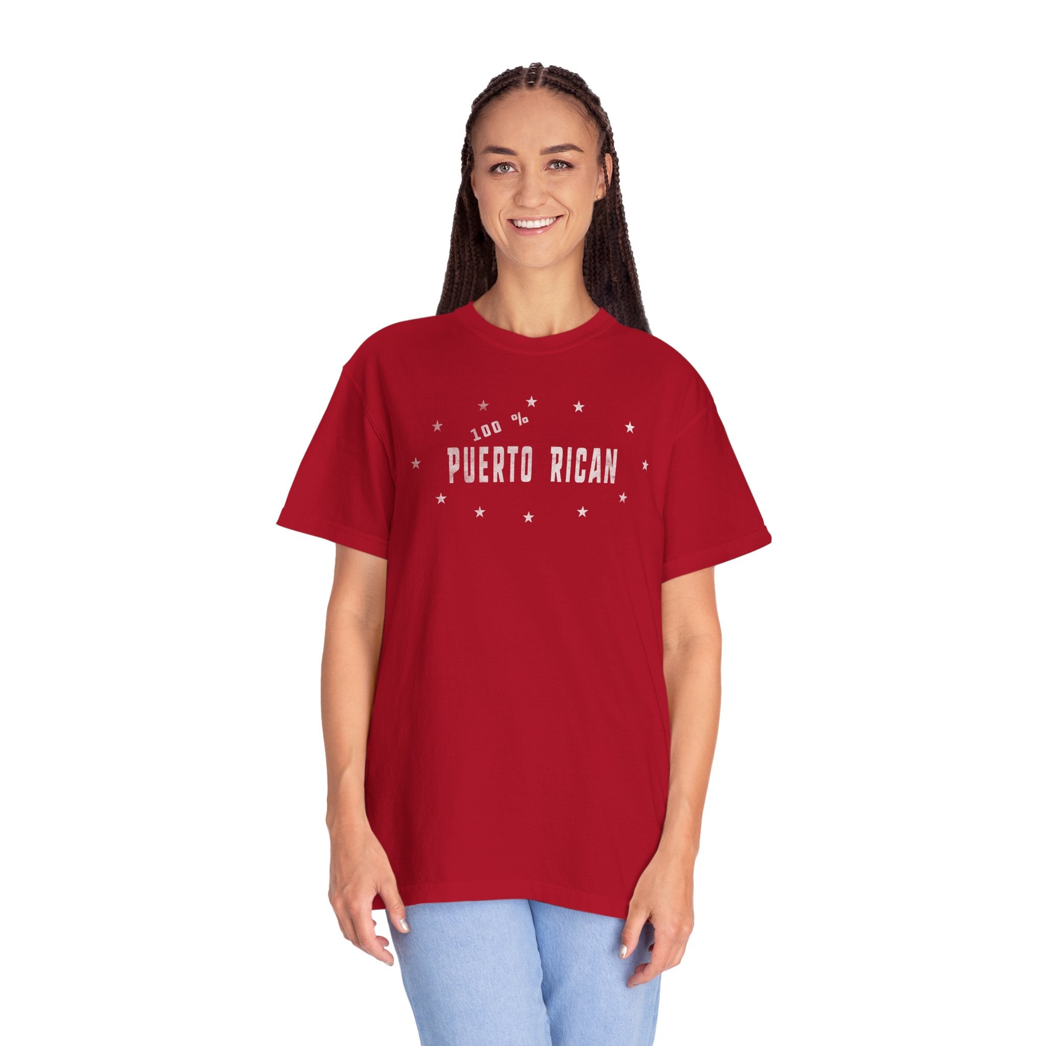 Puerto Rican Vintage Tee — "I Am Puerto Rican" Garment-Dyed T‑Shirt