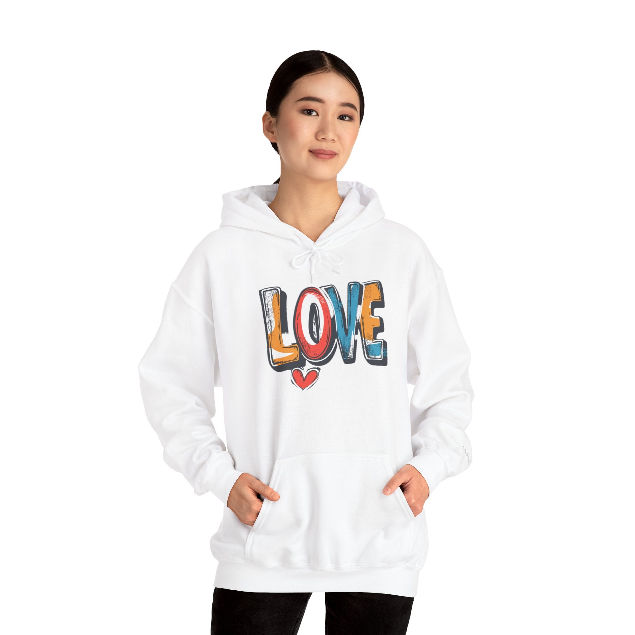 Love Graffiti Hoodie — Colorful Street Art Pullover