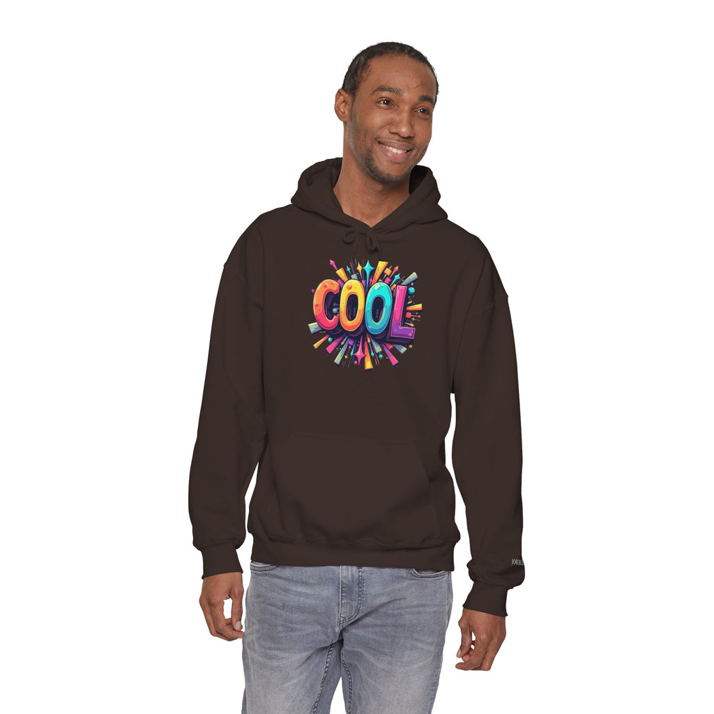 Cool Color Burst Hoodie – Graphic "COOL" Pullover