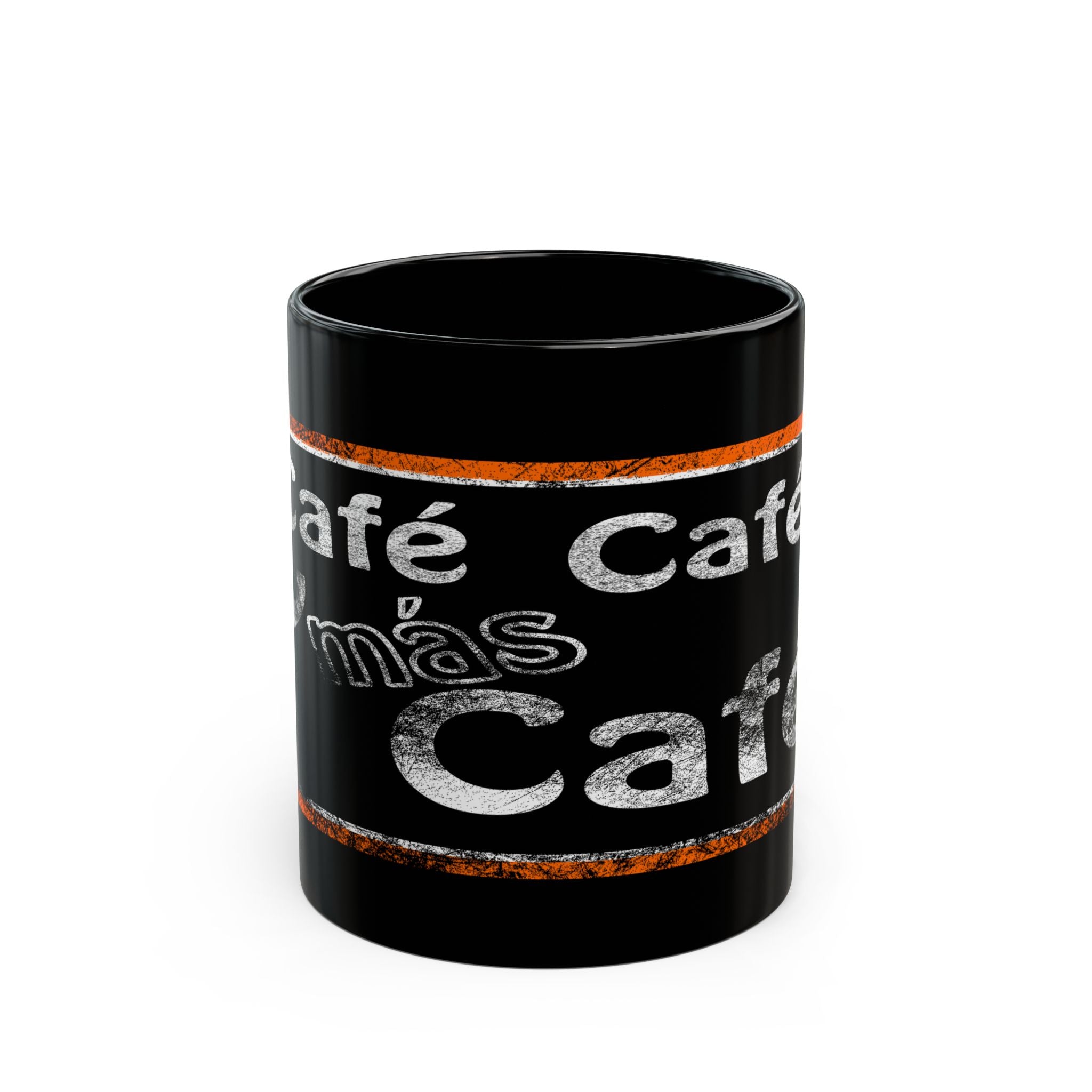 Cafe Café Black Coffee Mug — Rustic Chalkboard Style (11oz & 15oz)