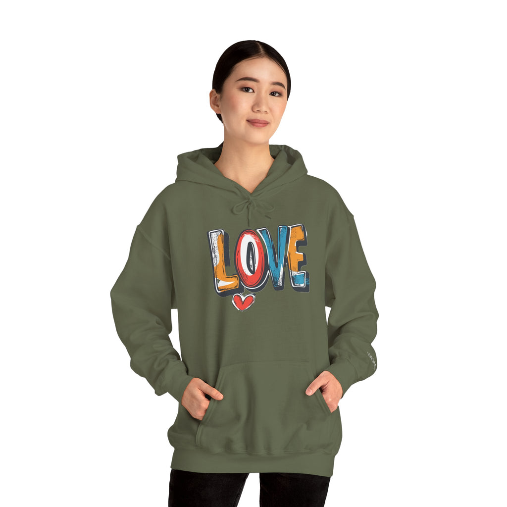 Love Graffiti Hoodie — Colorful Street Art Pullover