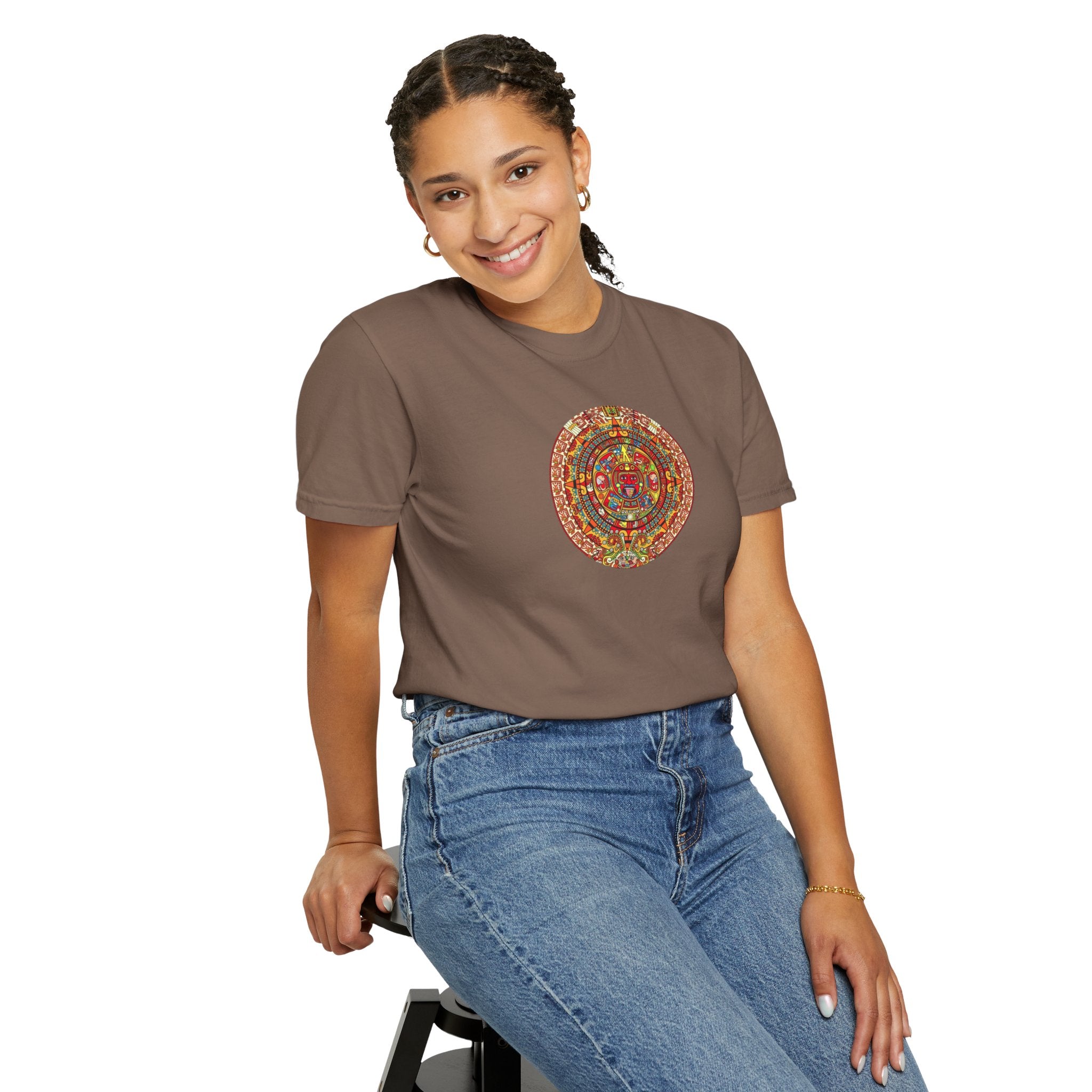 Mandala Sunburst T-Shirt — Boho Psychedelic Graphic Tee
