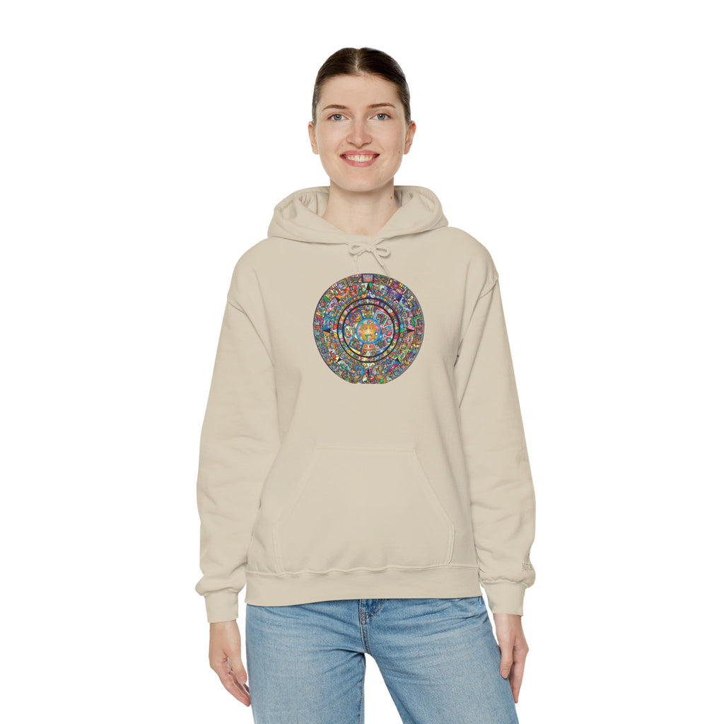 Hoodie — Colorful Psychedelic Mandala Circle Graphic