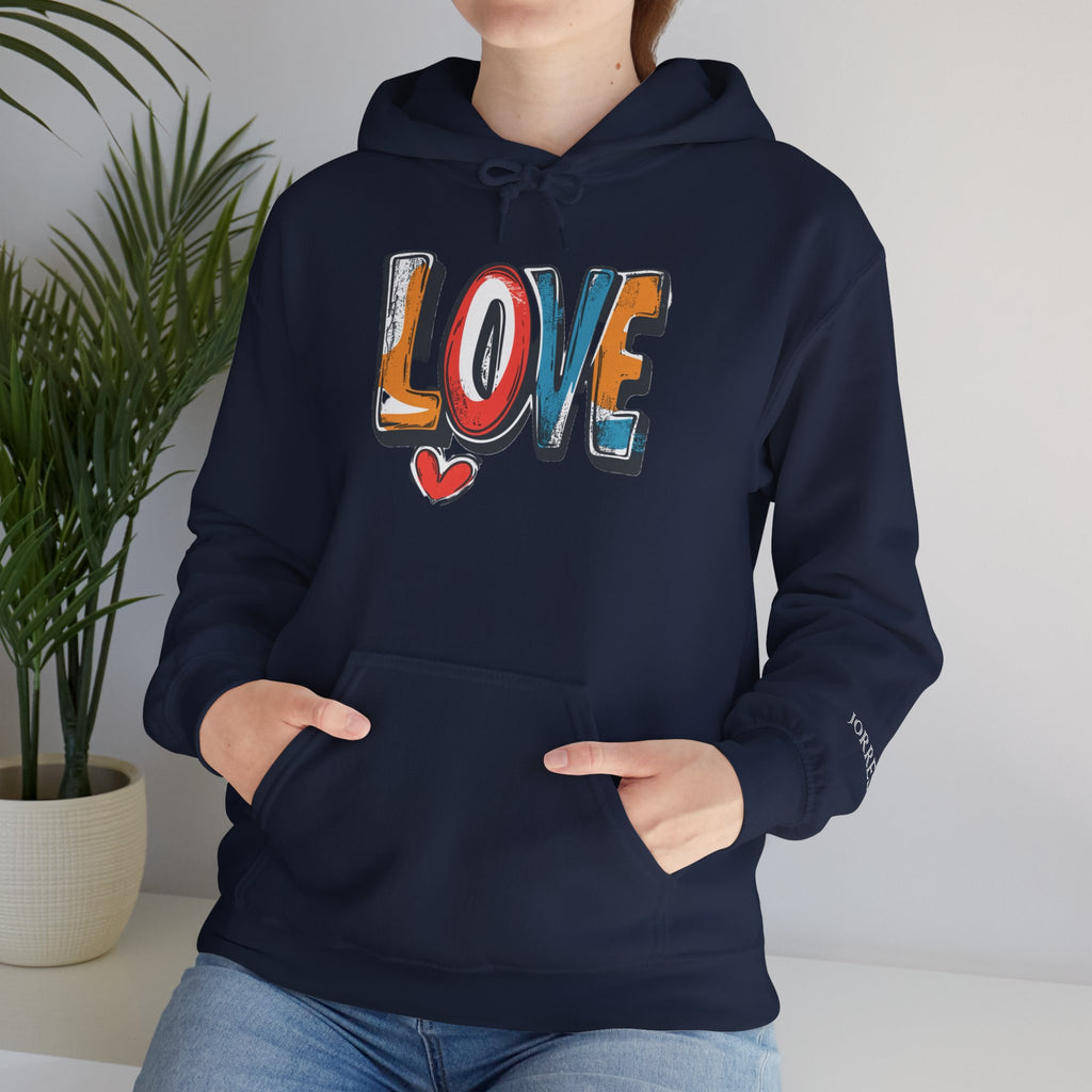 Love Graffiti Hoodie — Colorful Street Art Pullover