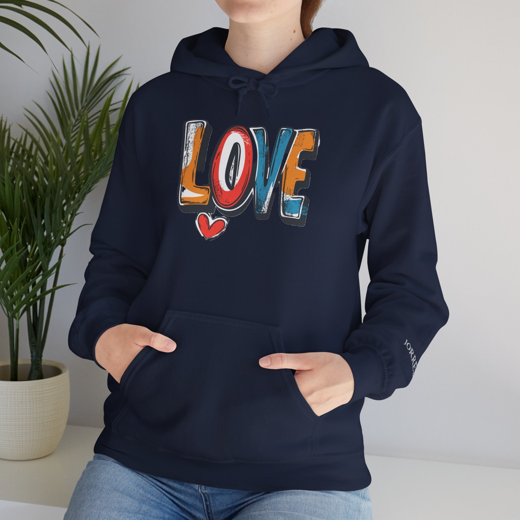 Love Graffiti Hoodie — Colorful Street Art Pullover