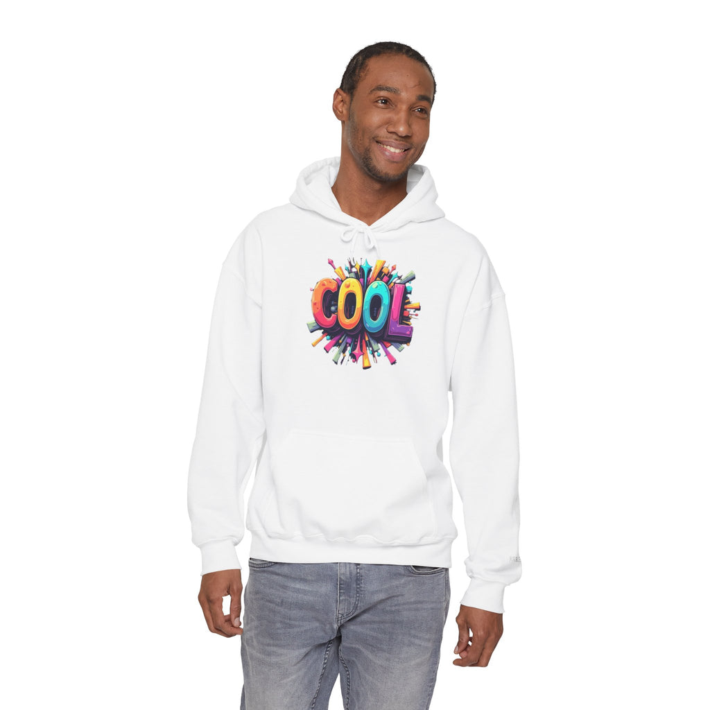 Cool Color Burst Hoodie – Graphic "COOL" Pullover