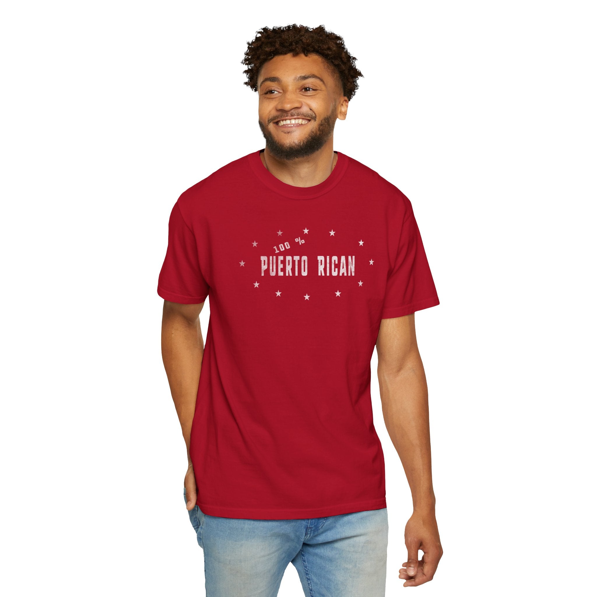 Puerto Rican Vintage Tee — "I Am Puerto Rican" Garment-Dyed T‑Shirt