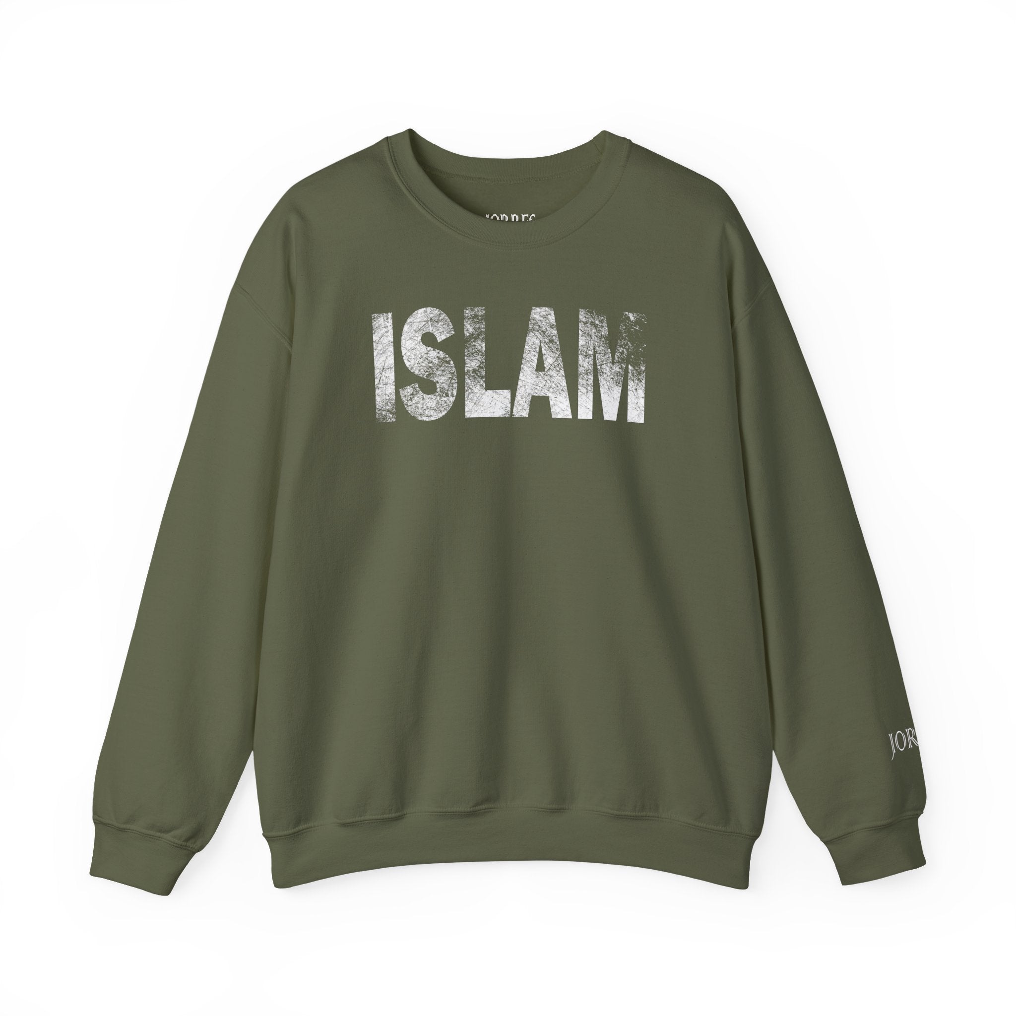 Islam Distressed Crewneck Sweatshirt — Minimal Faith Graphic Pullover