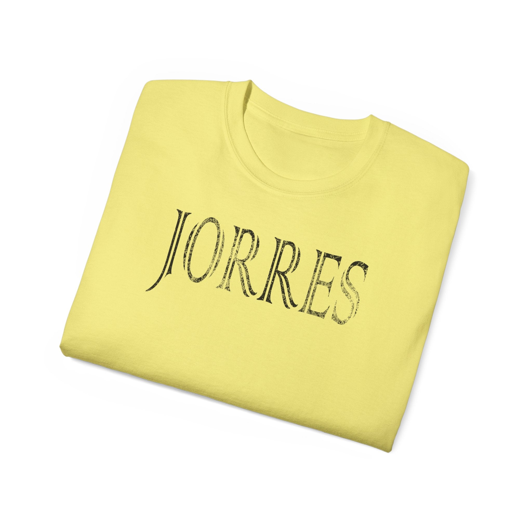 Name Graphic Tee — Vintage Serif "JORRES" Shirt