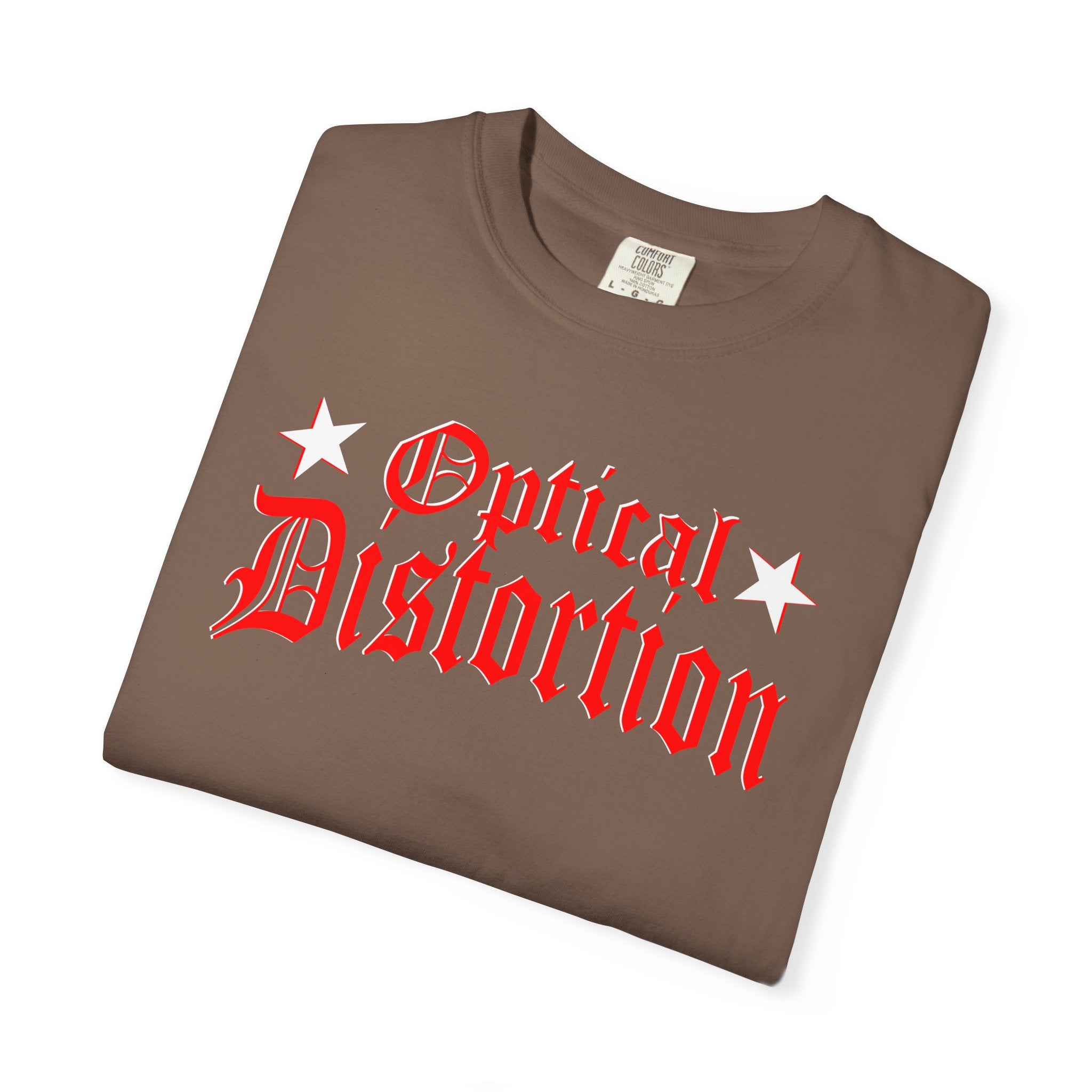 Optical Distortion Graphic T-Shirt — Vintage Rock Band Style Tee