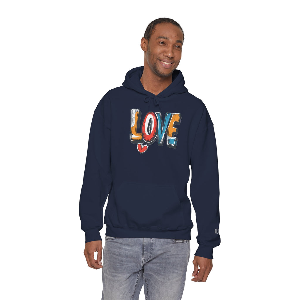 Love Graffiti Hoodie — Colorful Street Art Pullover