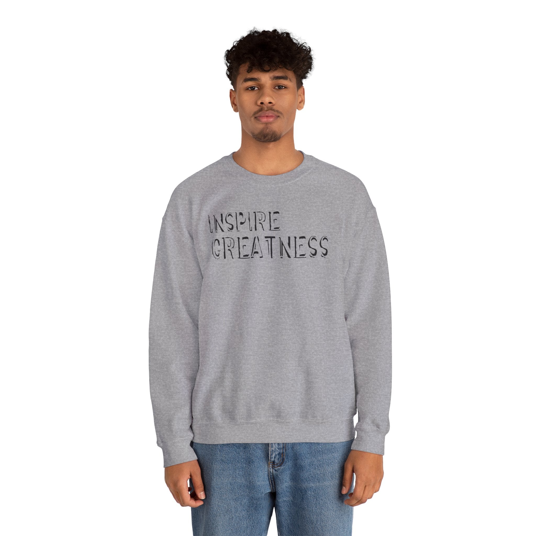 Inspire Greatness Sweatshirt — Motivational Crewneck