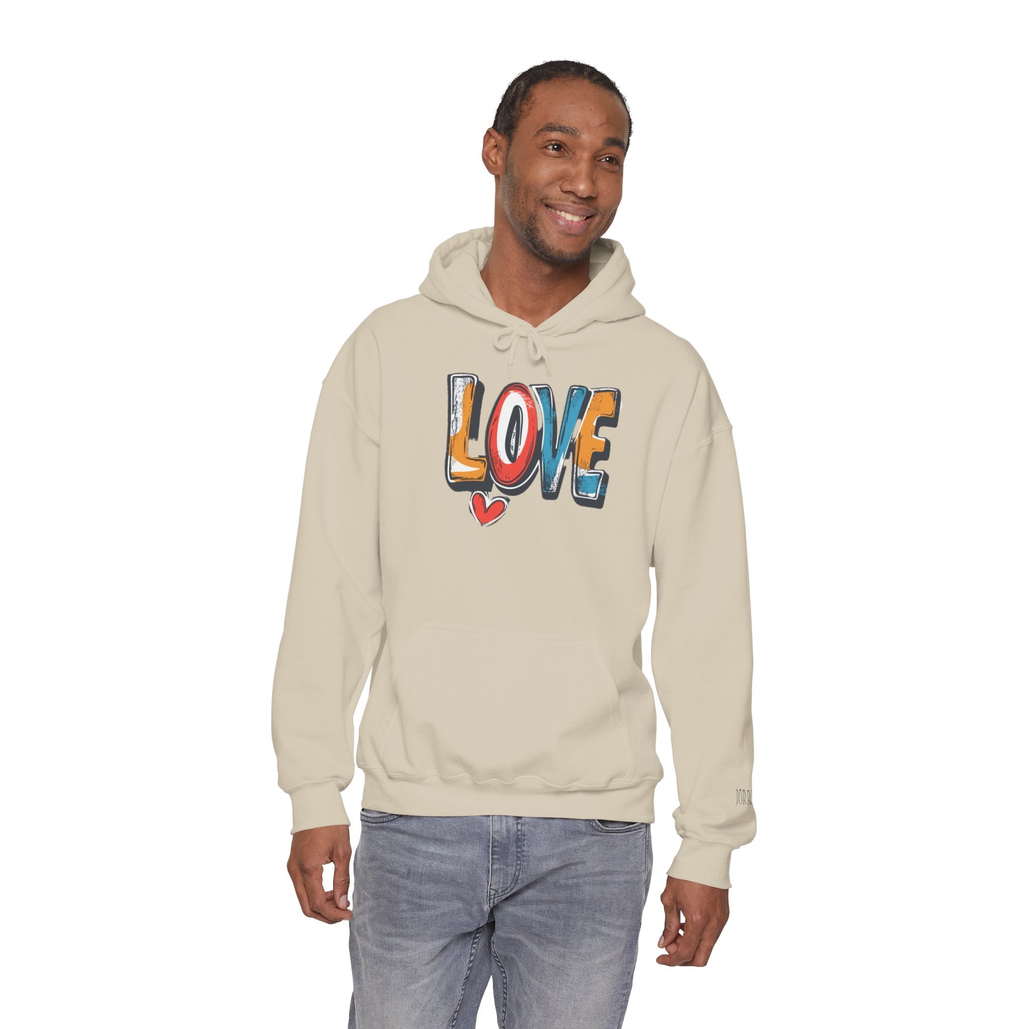 Love Graffiti Hoodie — Colorful Street Art Pullover