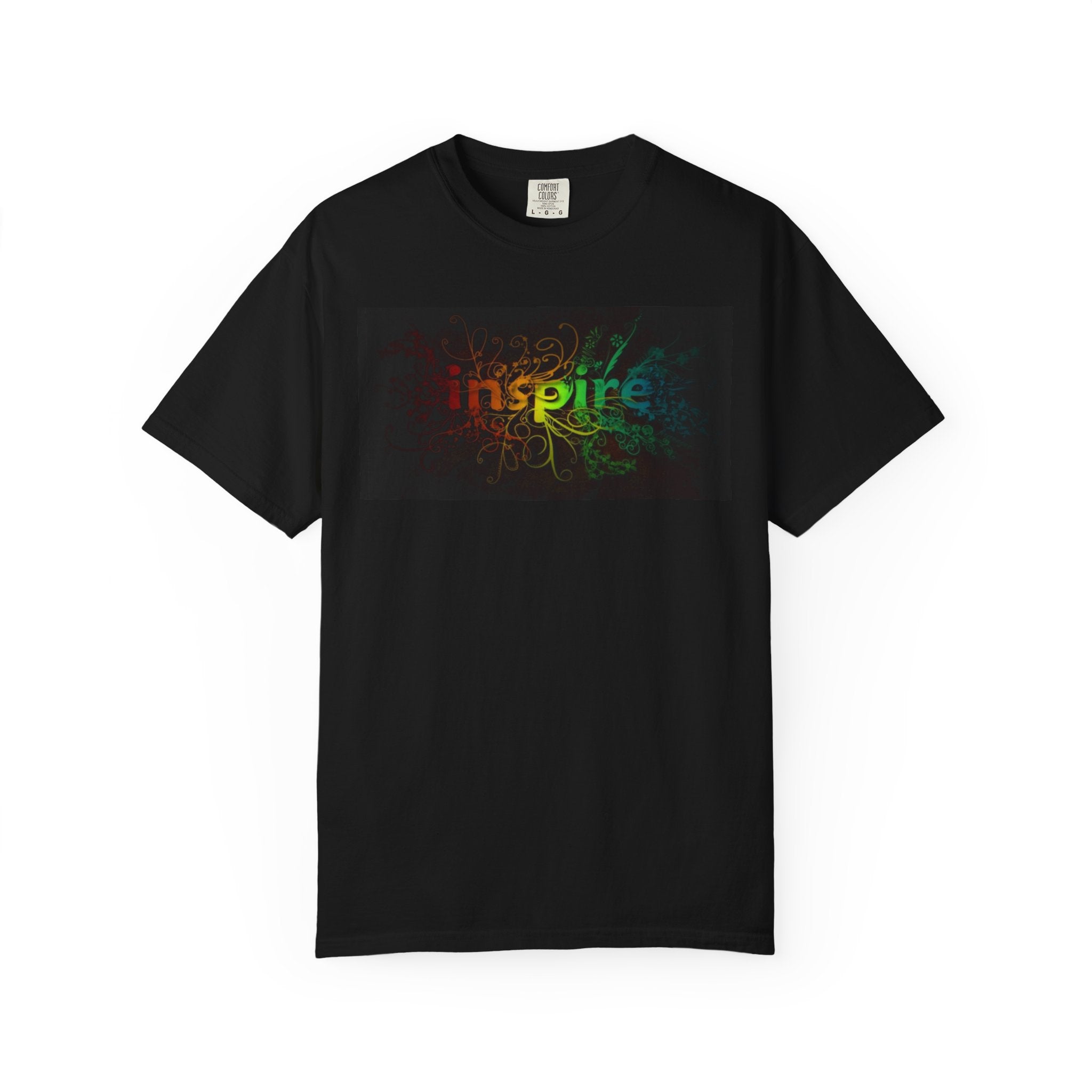 Inspire Floral Rainbow Graphic T-Shirt