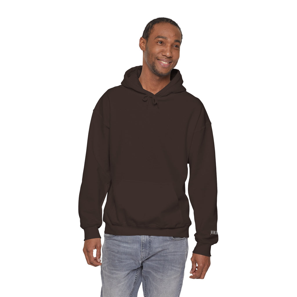 Hoodie — Minimal Black Jorres Sleeve Logo Hooded Sweatshirt