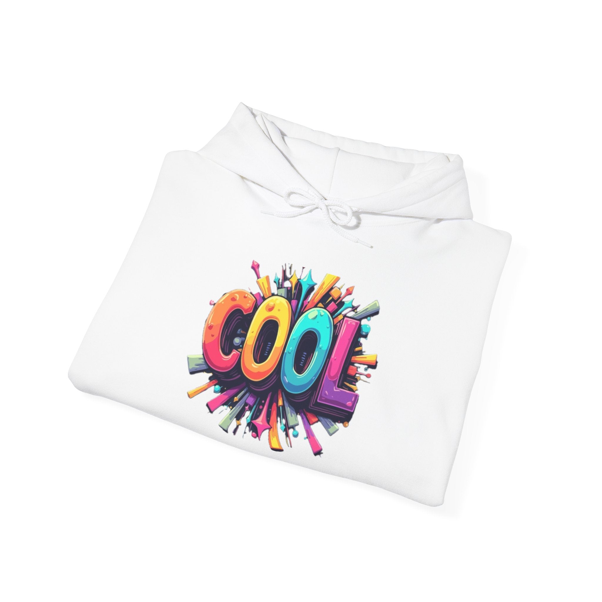 Cool Color Burst Hoodie – Graphic "COOL" Pullover