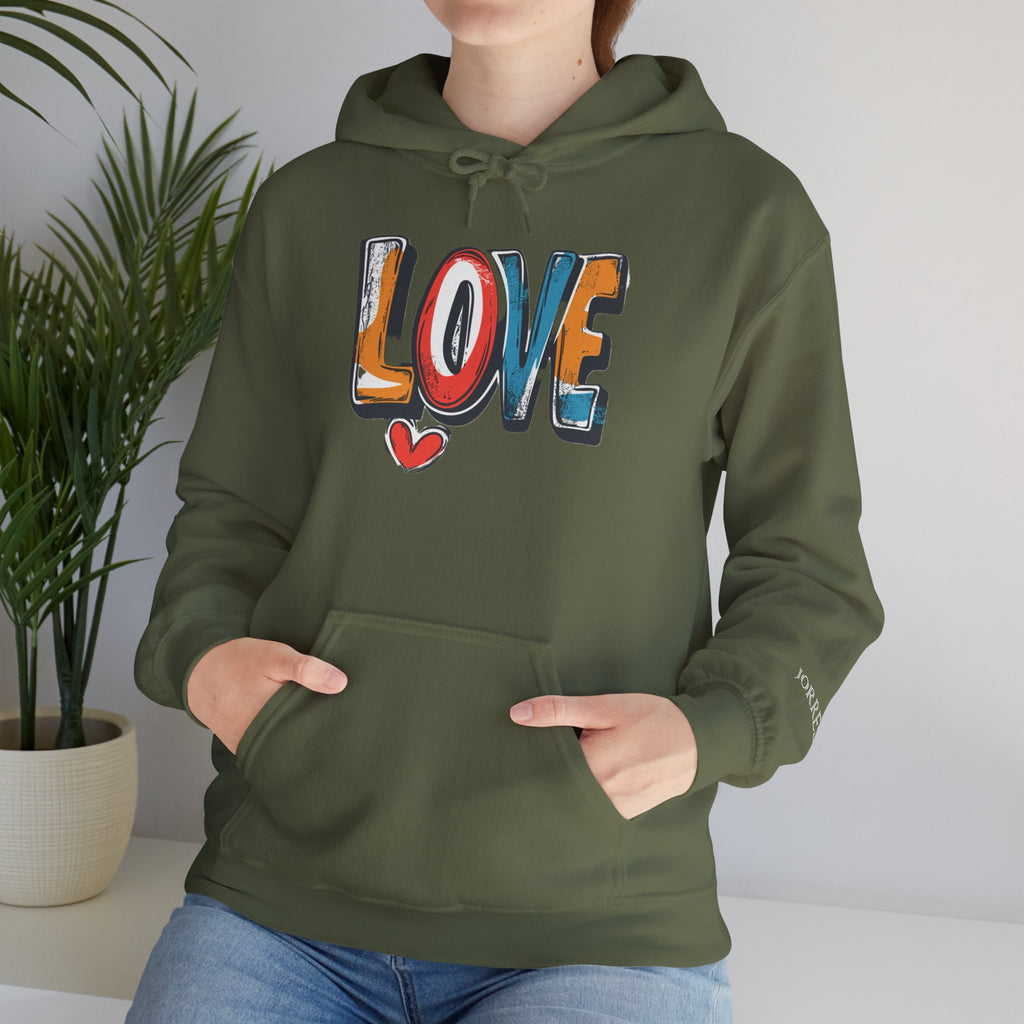 Love Graffiti Hoodie — Colorful Street Art Pullover