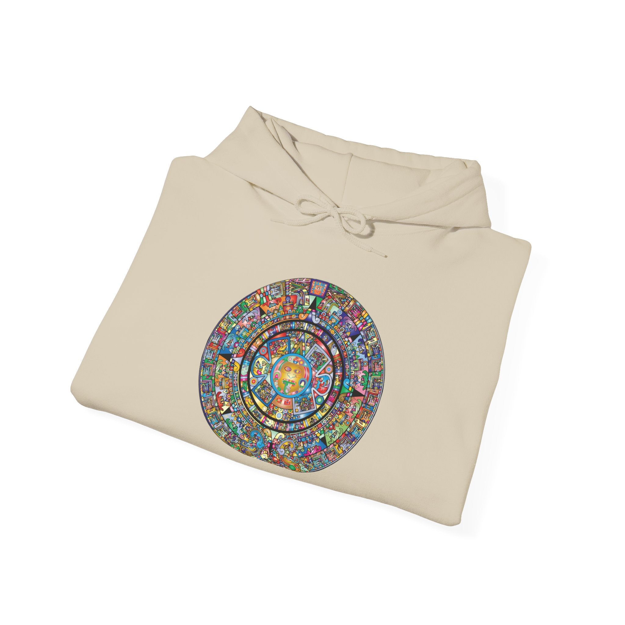 Hoodie — Colorful Psychedelic Mandala Circle Graphic
